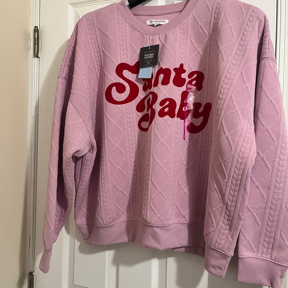 Pink Santa Baby Sweater
